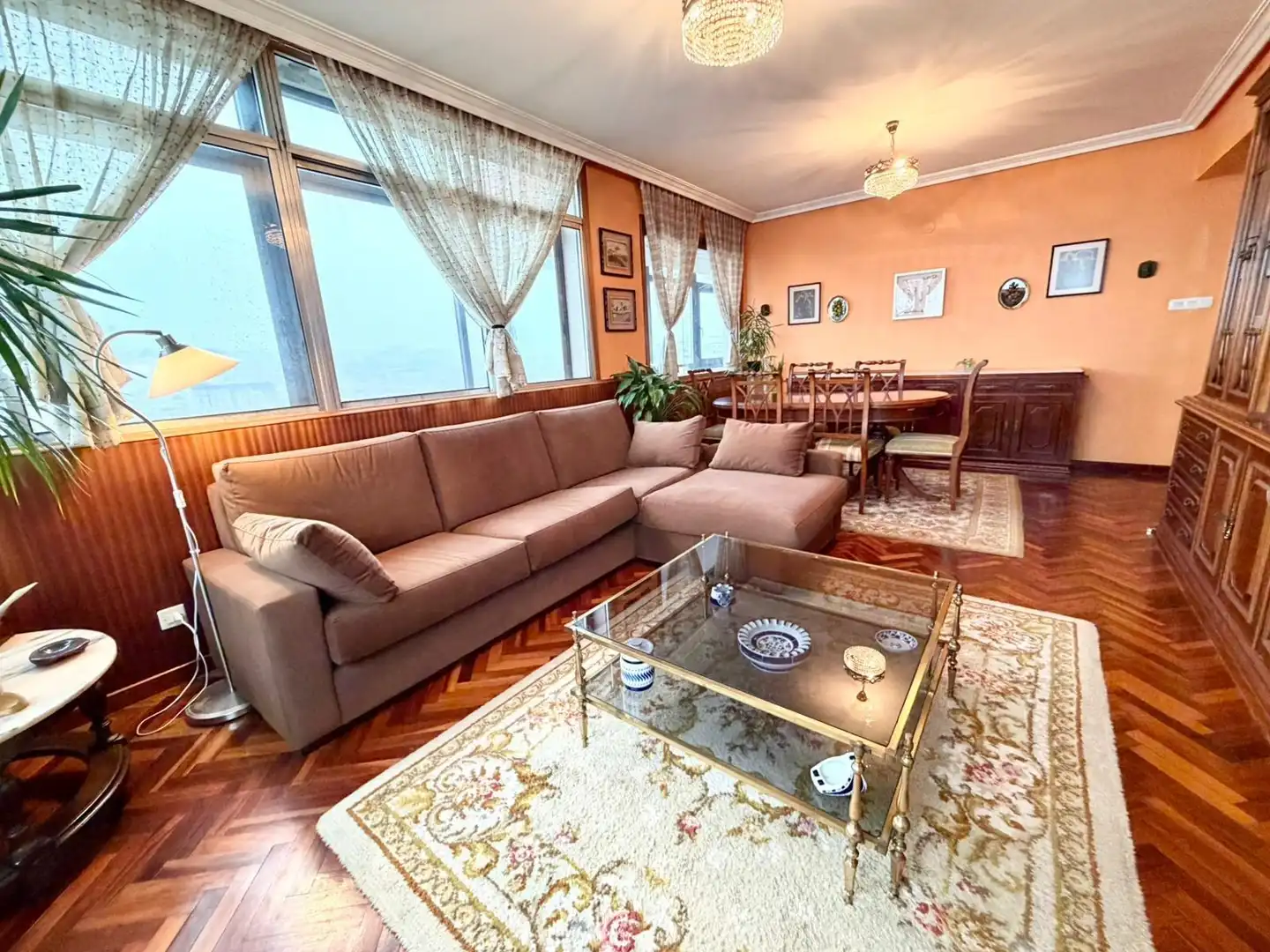 Sala de estar de Piso en venta en A Coruña Capital  con Calefacción, Terraza y Trastero