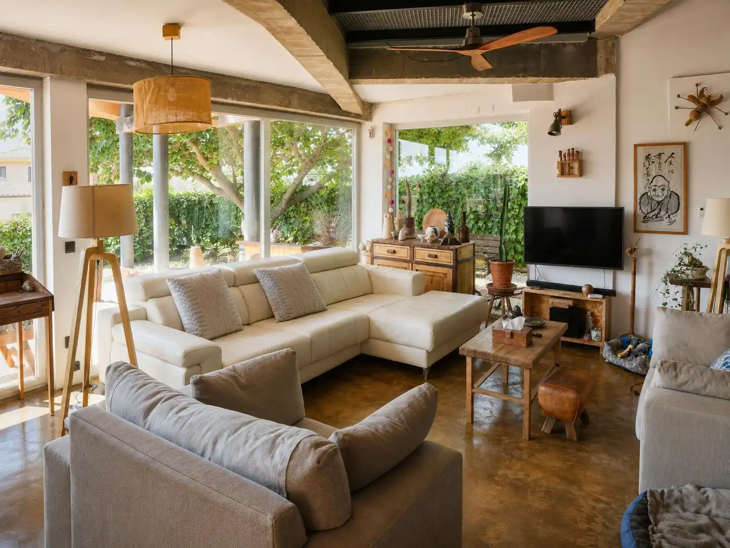Sala d'estar de Casa o xalet en venda en Sarral amb Aire condicionat, Calefacció i Jardí privat