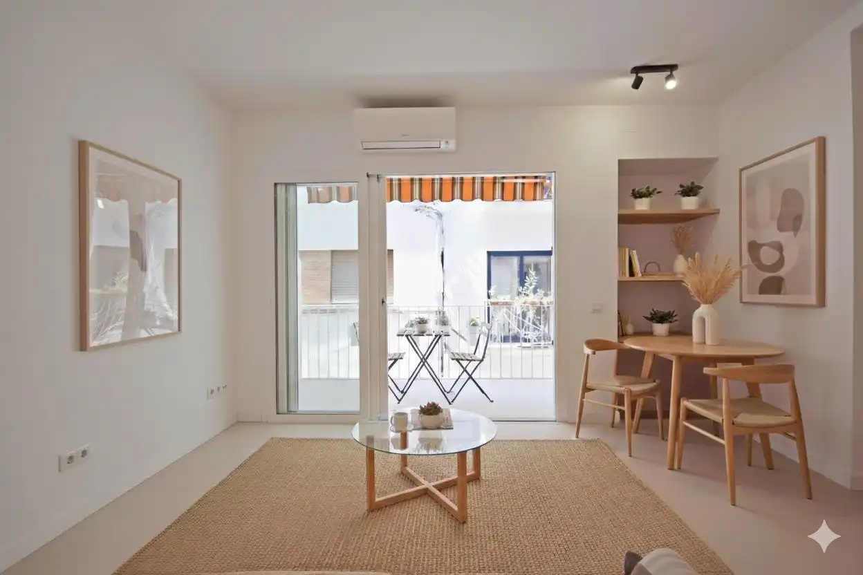 Wohnzimmer von Wohnung zum Verkauf in Sitges mit Klimaanlage, Terrasse und Alarm