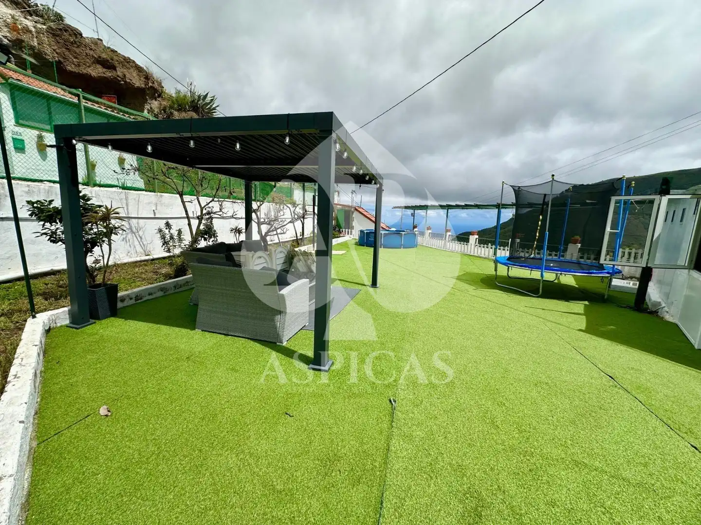 Terrassa de Casa o xalet en venda en Valsequillo de Gran Canaria amb Jardí privat, Terrassa i Moblat
