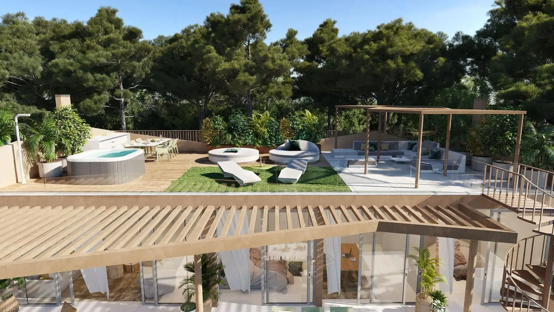Penthouse mit Pool zum Verkauf in El Higuerón