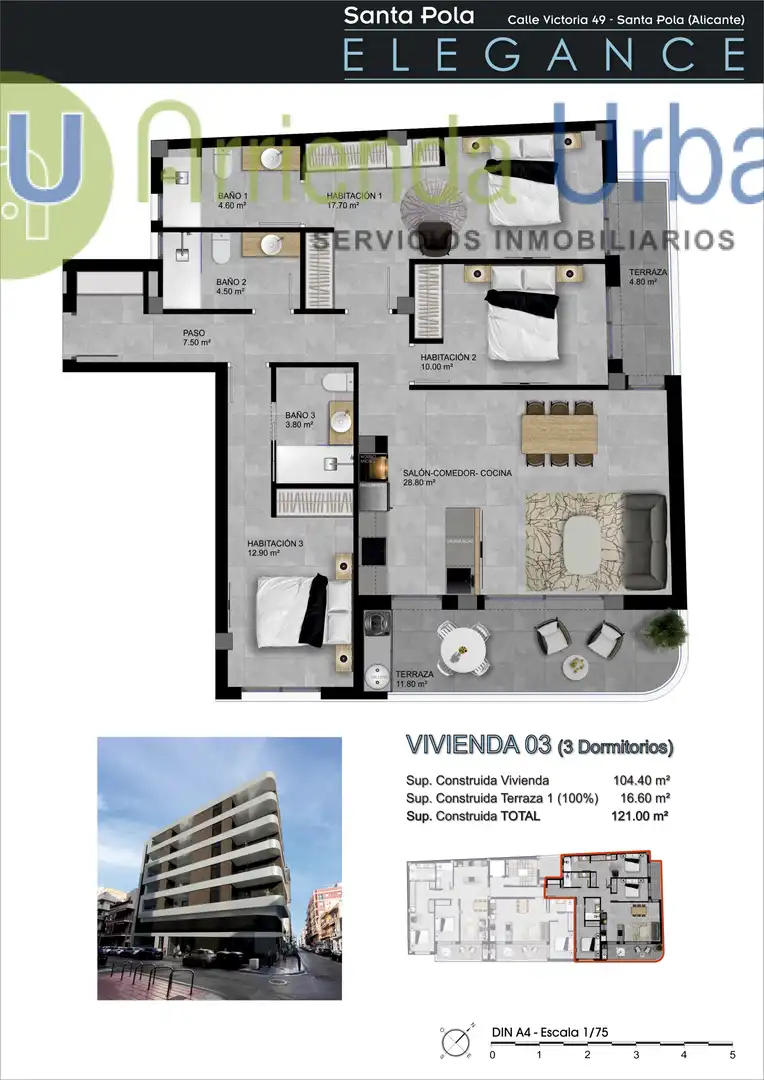 Pis amb ascensor en venda a Santa Pola - Calle Victoria, imagen 9