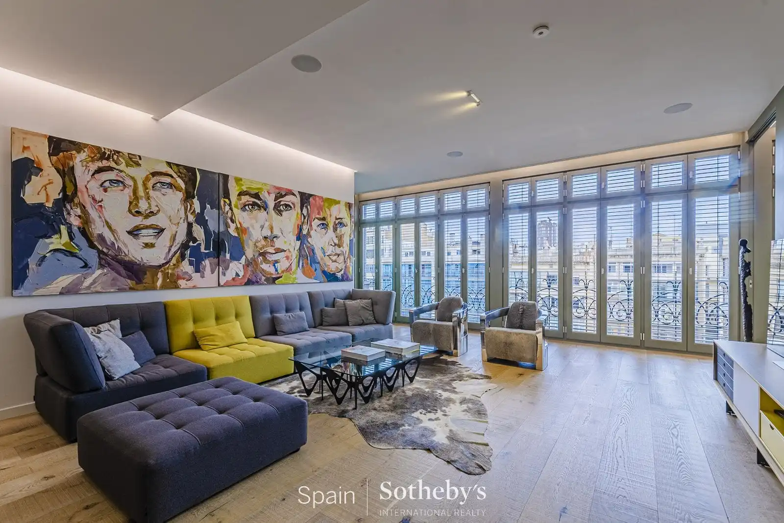 Sala d'estar de Àtic en venda en Barcelona amb Aire condicionat, Calefacció i Terrassa