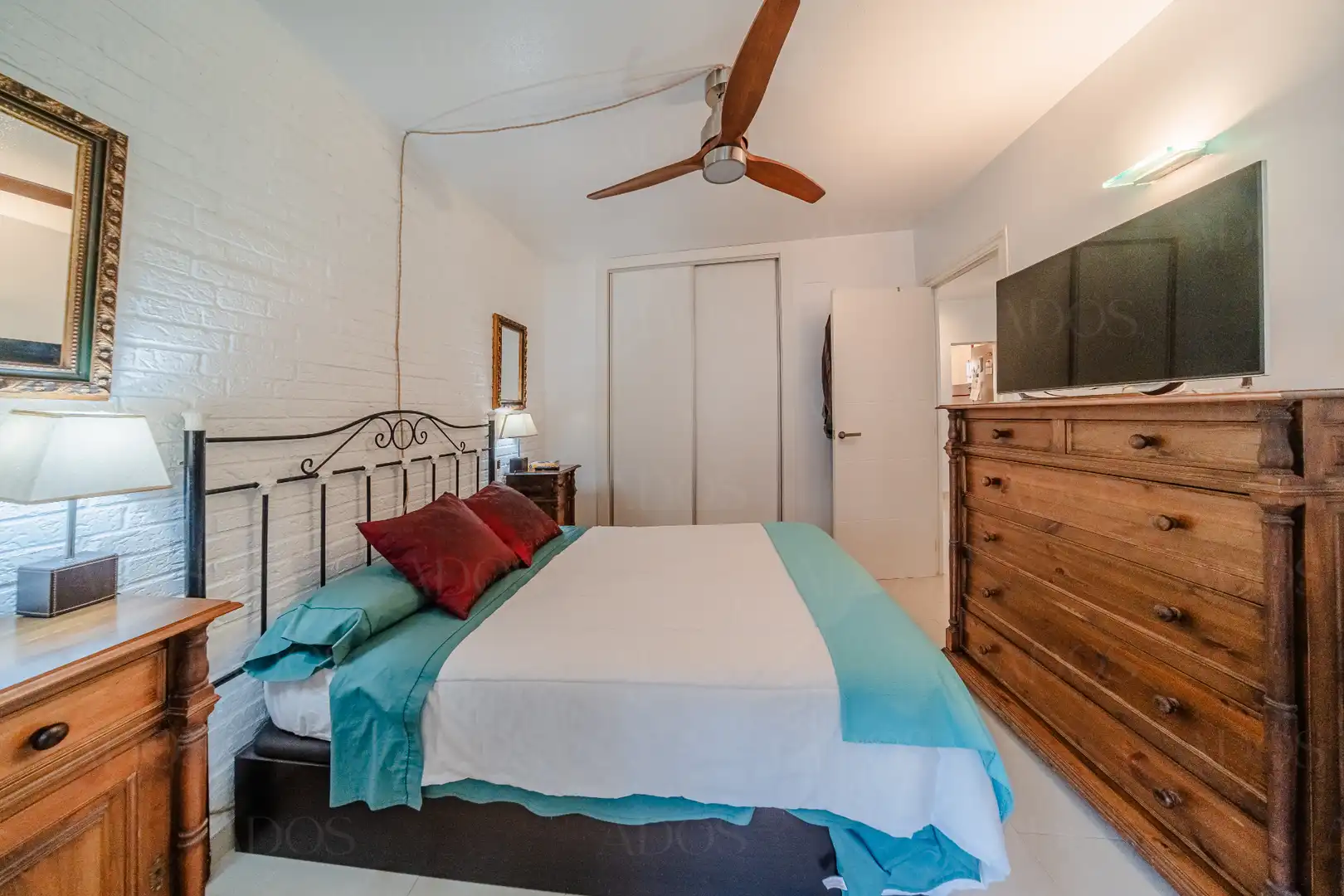 Bedroom of Flat for sale in Roquetas de Mar  with Air Conditioner, Terrace and Community pool