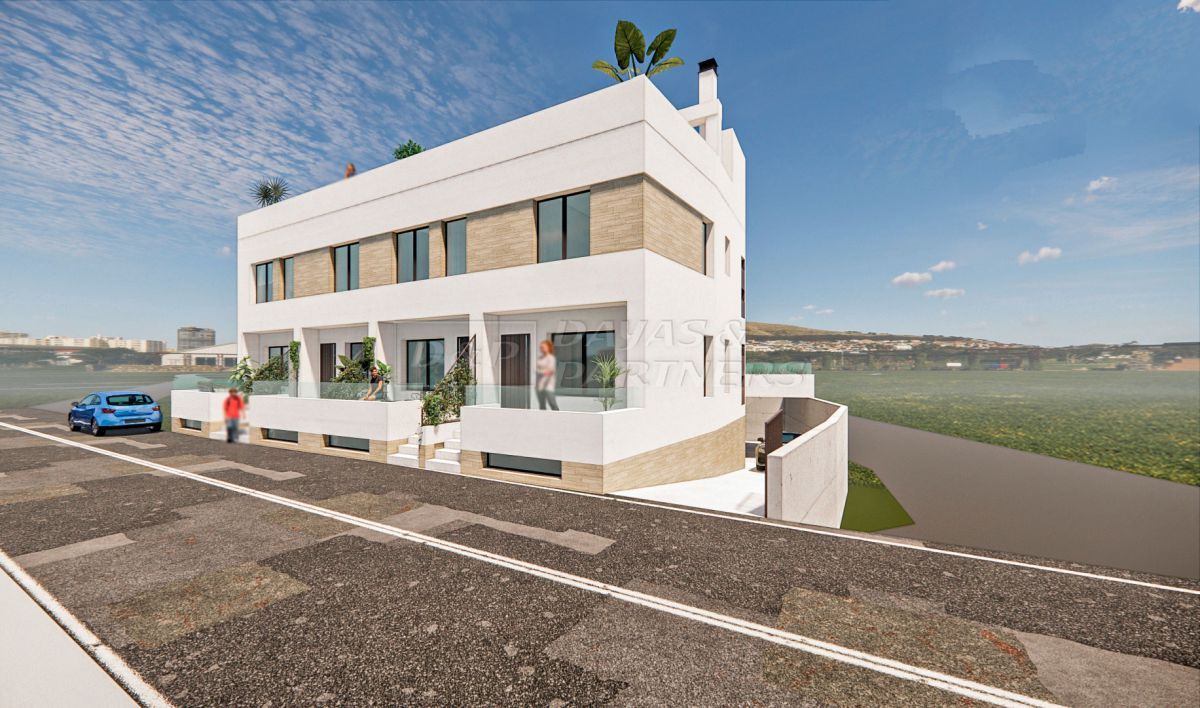 Exterior view of Single-family semi-detached for sale in Orihuela  with Air Conditioner, Terrace and Balcony