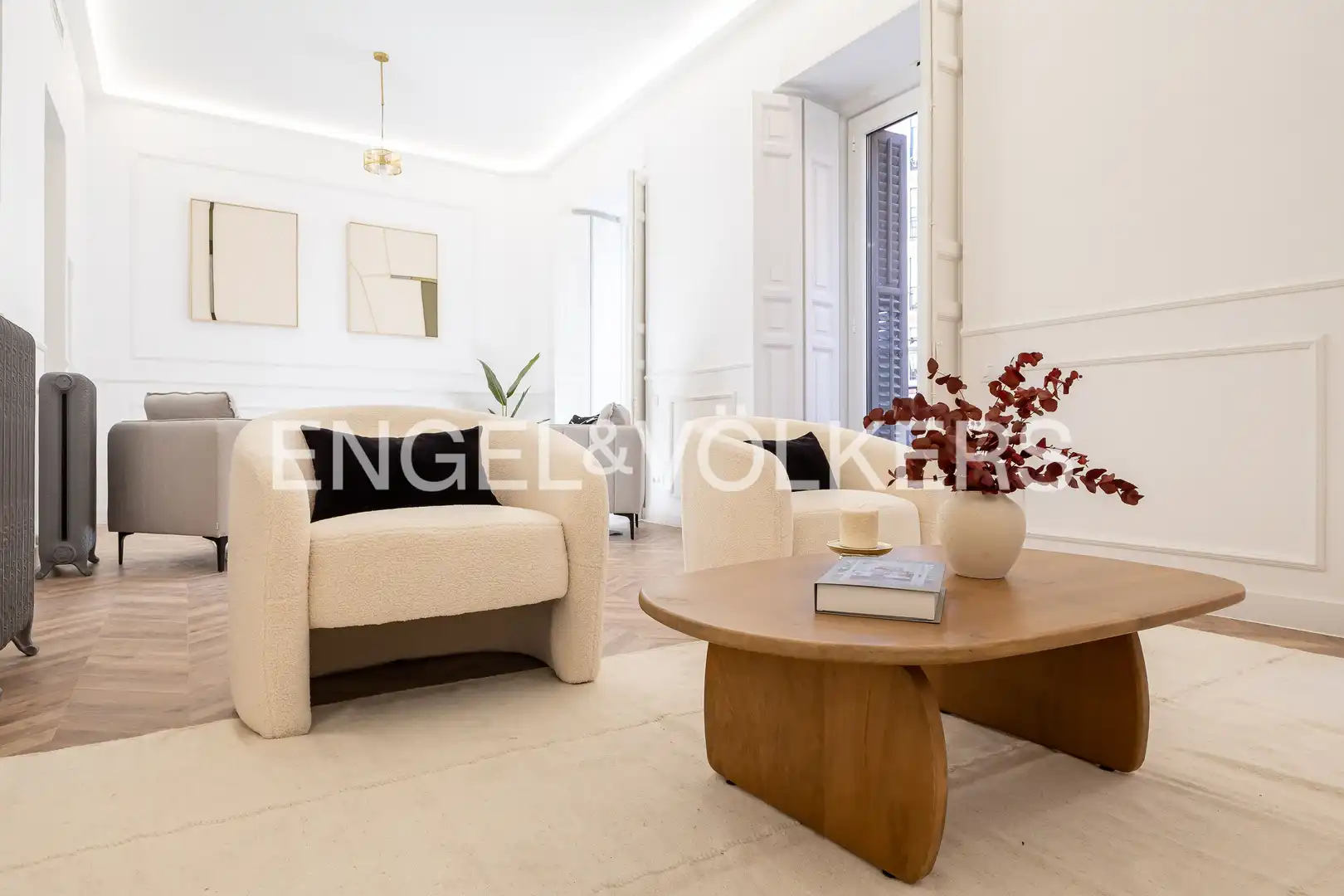 Sala d'estar de Pis en venda en Madrid amb Aire condicionat, Calefacció i Parquet