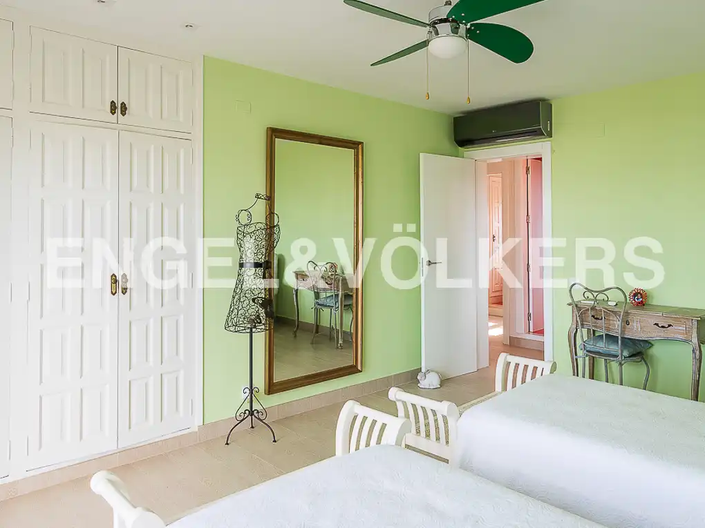 Schlafzimmer von Haus oder Chalet zur Miete in Jávea / Xàbia mit Klimaanlage, Heizung und Privatgarten