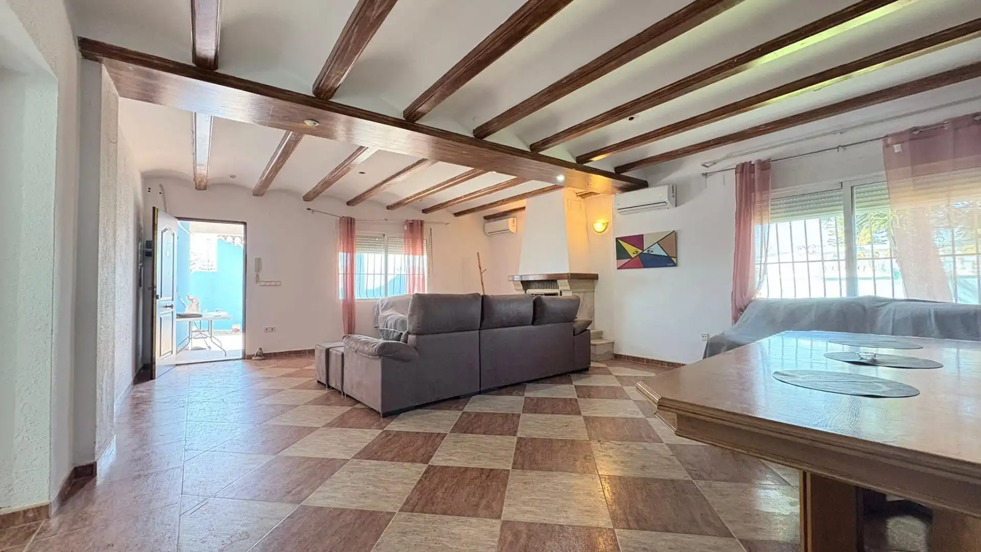 Sala de estar de Finca rústica en venta en Cullera con Aire acondicionado, Jardín privado y Trastero