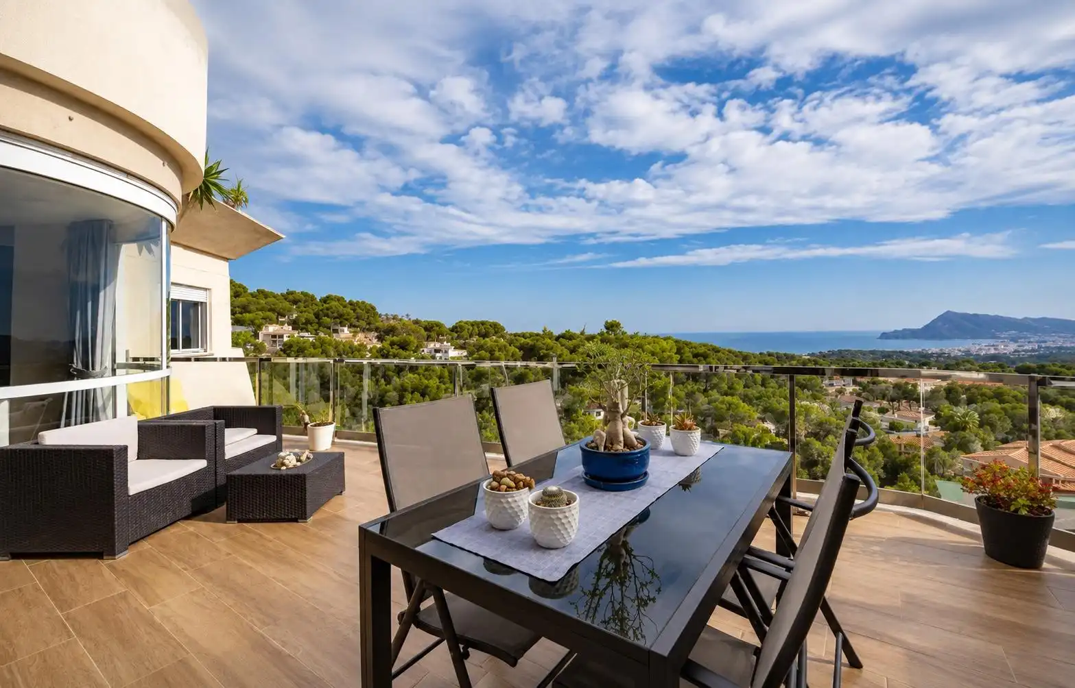 Terraza de Ático en venta en Altea con Aire acondicionado, Calefacción y Jardín privado