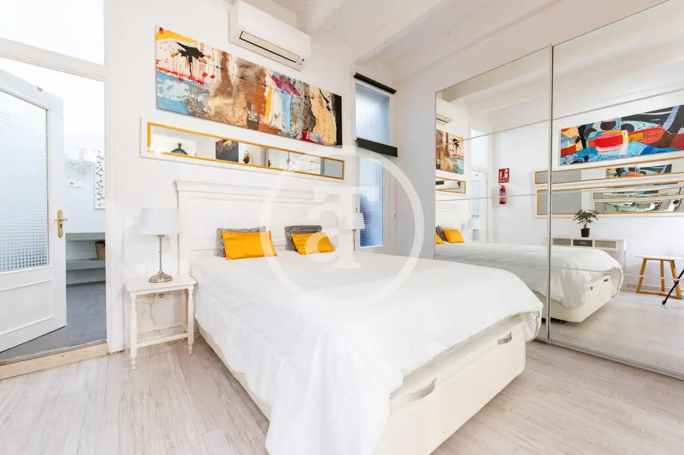 Bedroom of Study for rent in Madrid  with Air Conditioner, Heating and Furnished