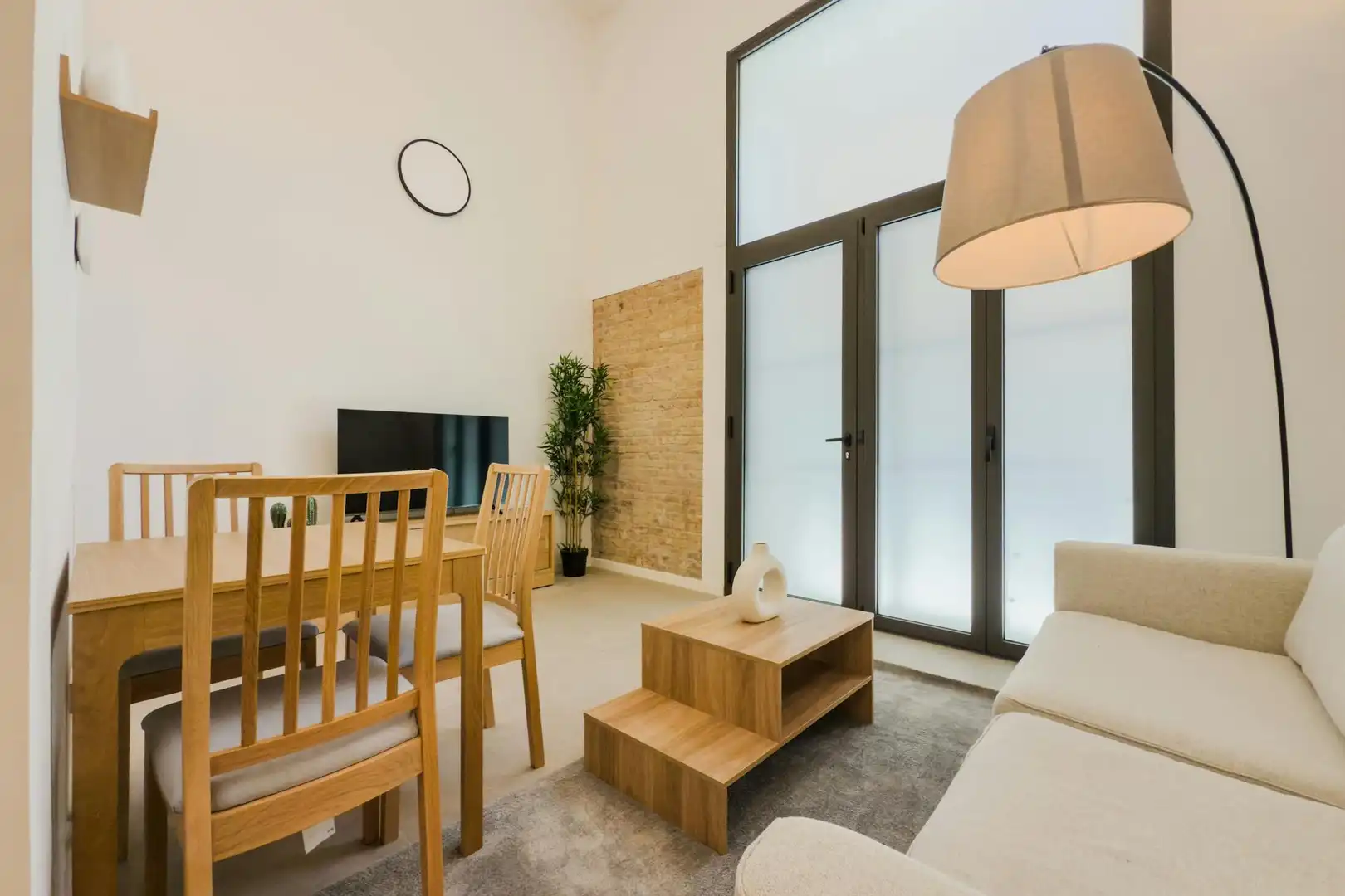 Sala de estar de Piso de alquiler en Barcelona con Aire acondicionado, Amueblado y Lavadora