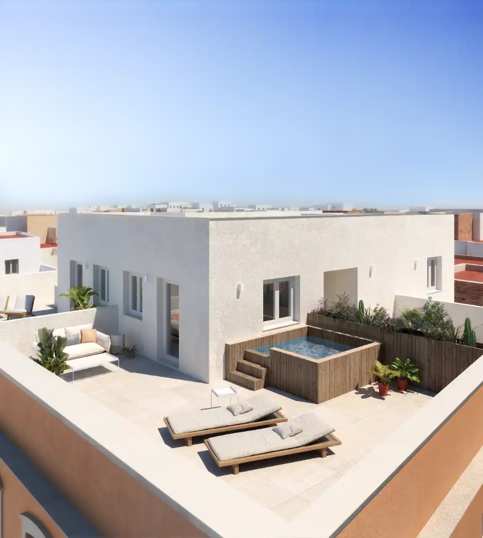 Terrasse von Dachboden zum Verkauf in La Algaba mit Klimaanlage, Heizung und Terrasse