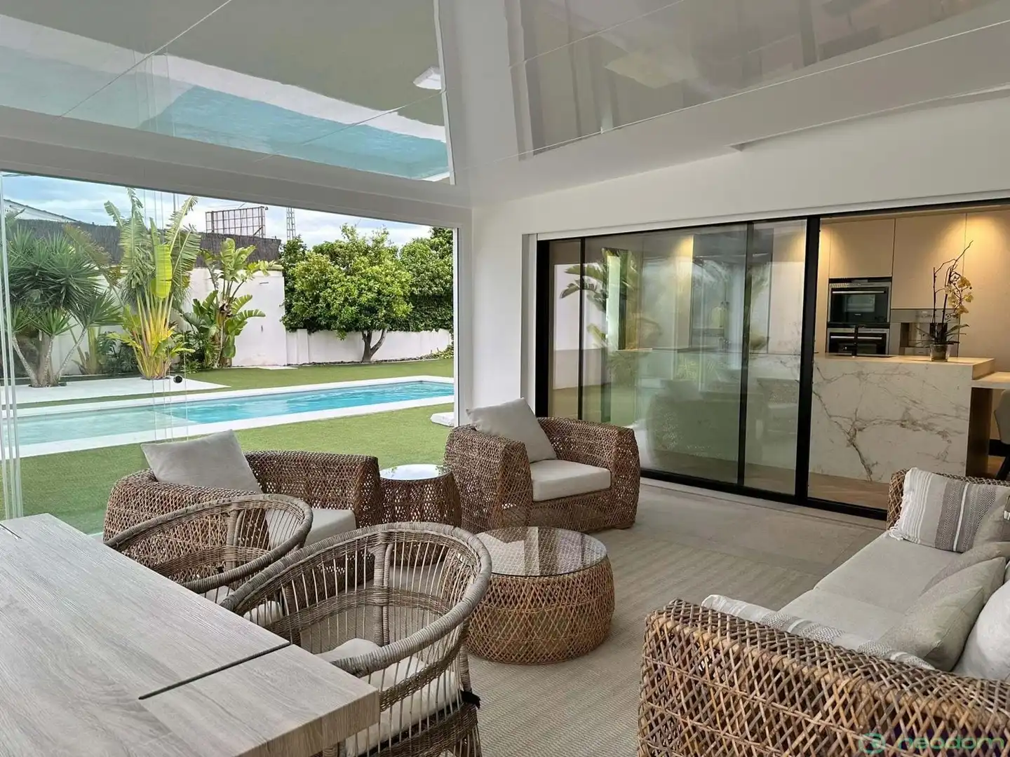 Terrace of Houses for sale in L'Alfàs del Pi  with Air Conditioner, Heating and Swimming Pool