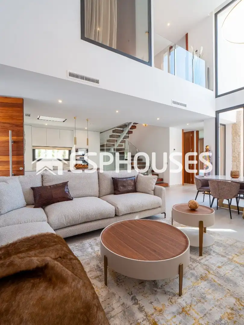 Living room of Houses for sale in Finestrat  with Air Conditioner, Terrace and Swimming Pool