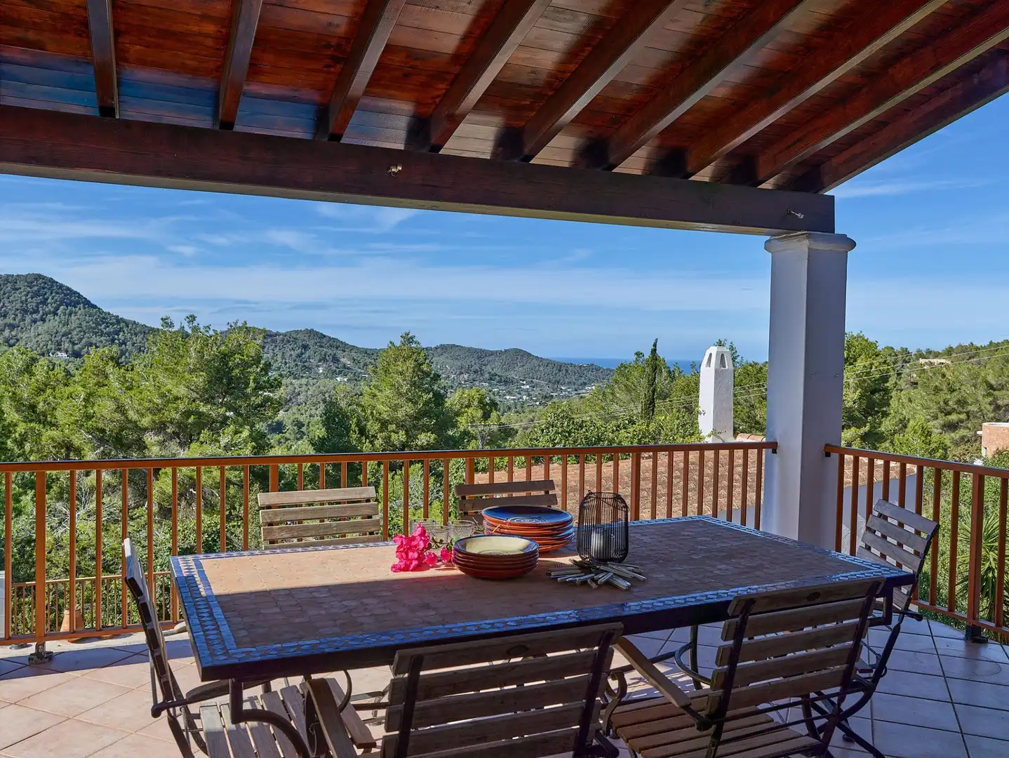 Terrace of Houses for sale in Sant Josep de sa Talaia  with Air Conditioner, Heating and Private garden