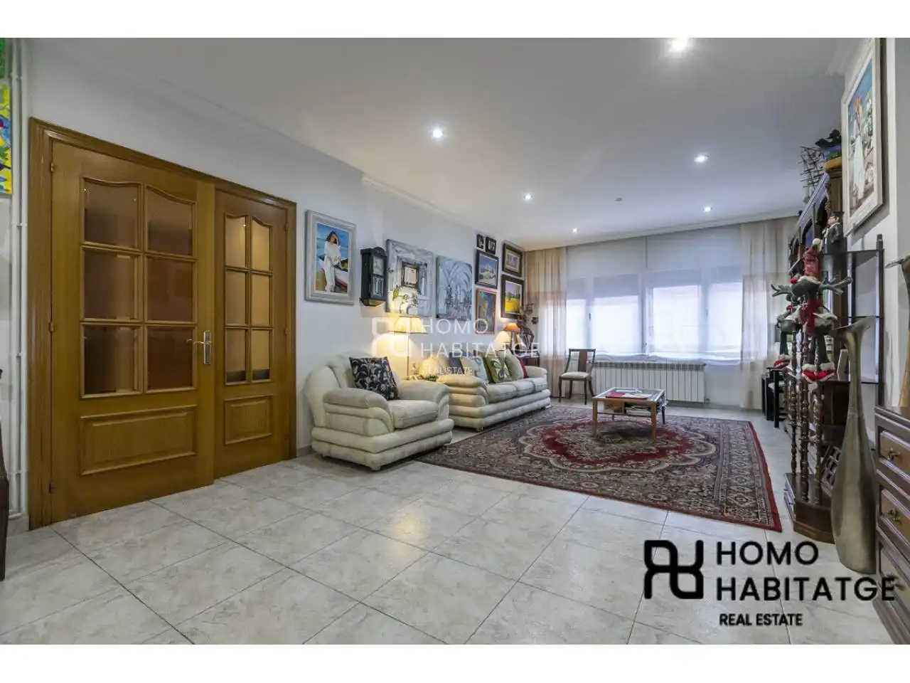 Sala d'estar de Casa o xalet en venda en Sabadell amb Aire condicionat, Calefacció i Terrassa