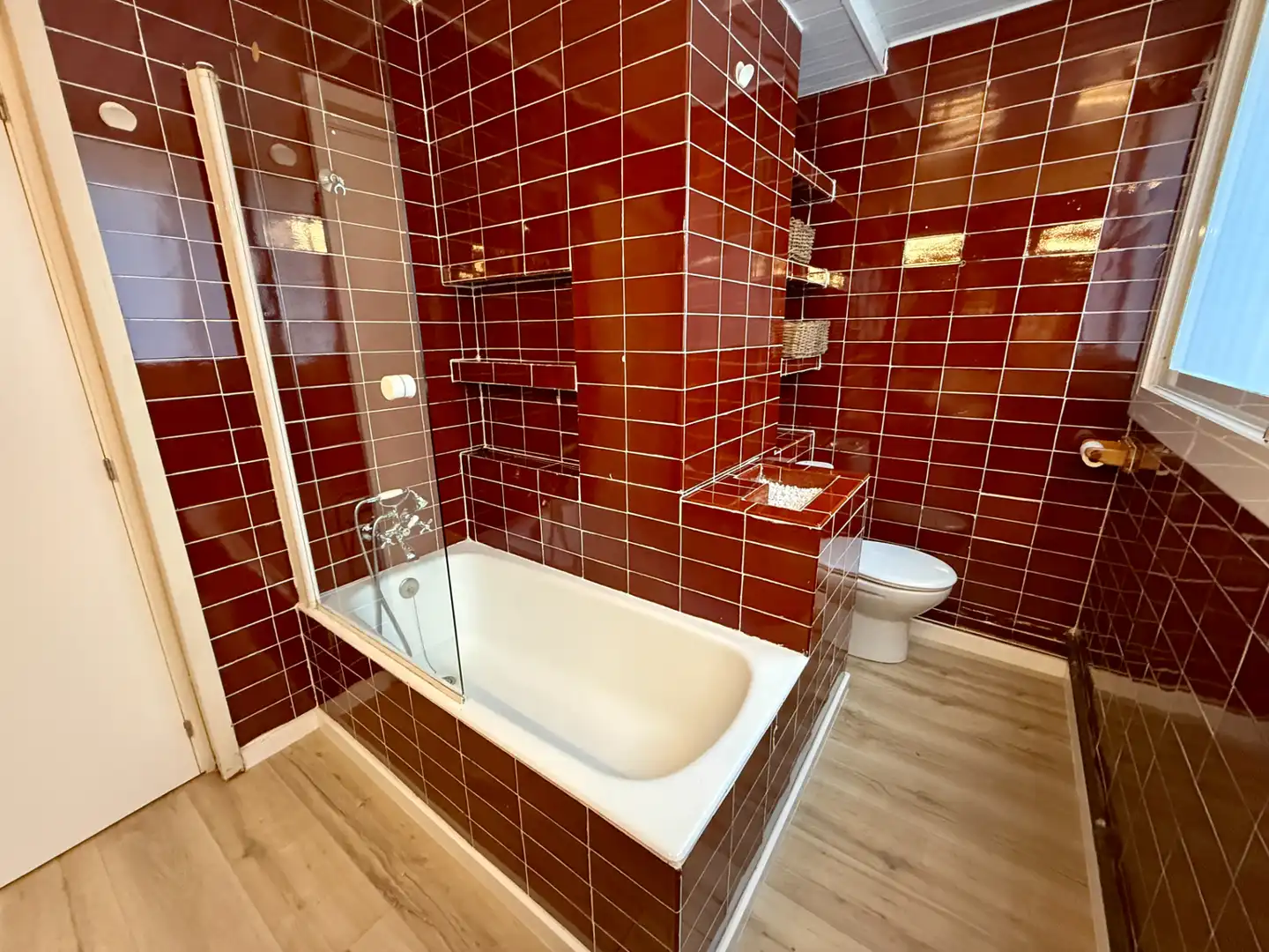 Bany de Dúplex en venda en Barcelona amb Calefacció, Parquet i Terrassa