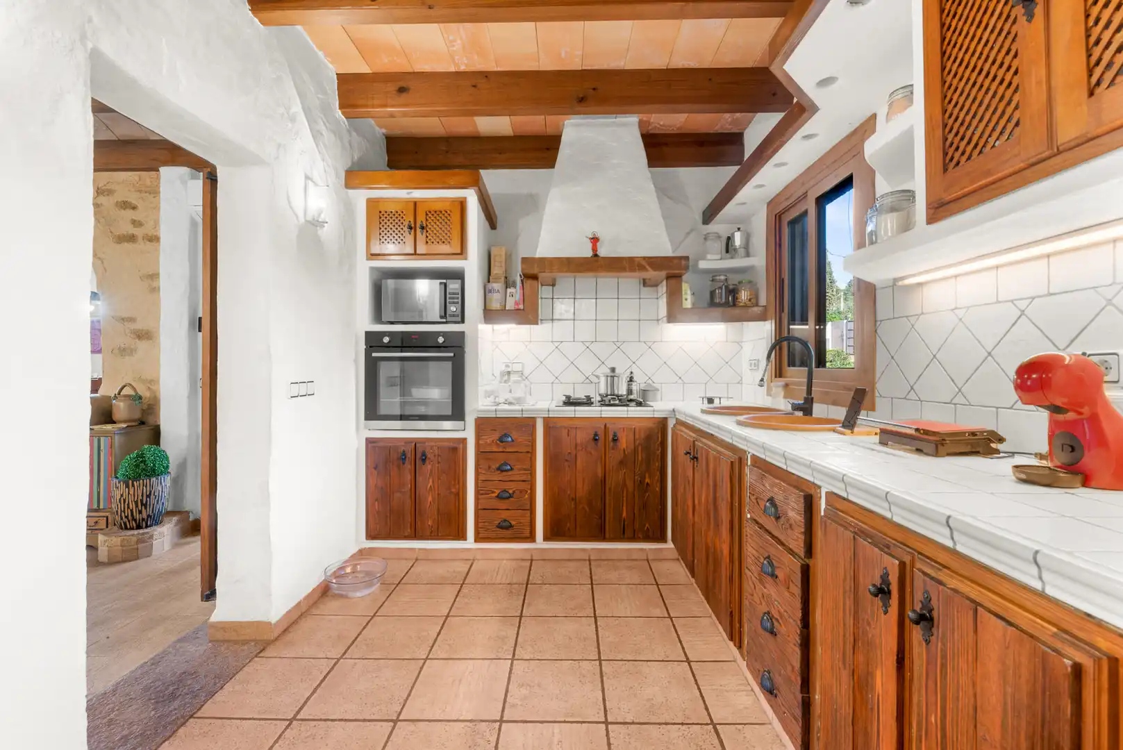Küche von Country house zum Verkauf in Calvià mit Klimaanlage, Heizung und Terrasse