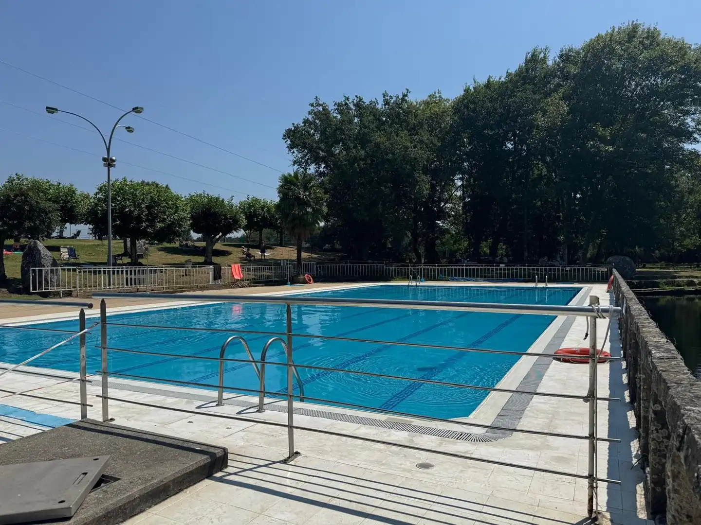 Swimming pool of Flat for sale in Monterroso