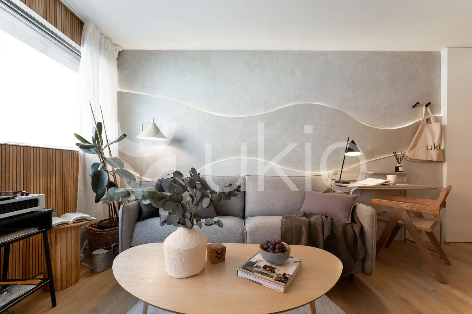 Sala d'estar de Apartament de lloguer en Madrid amb Aire condicionat, Calefacció i Moblat