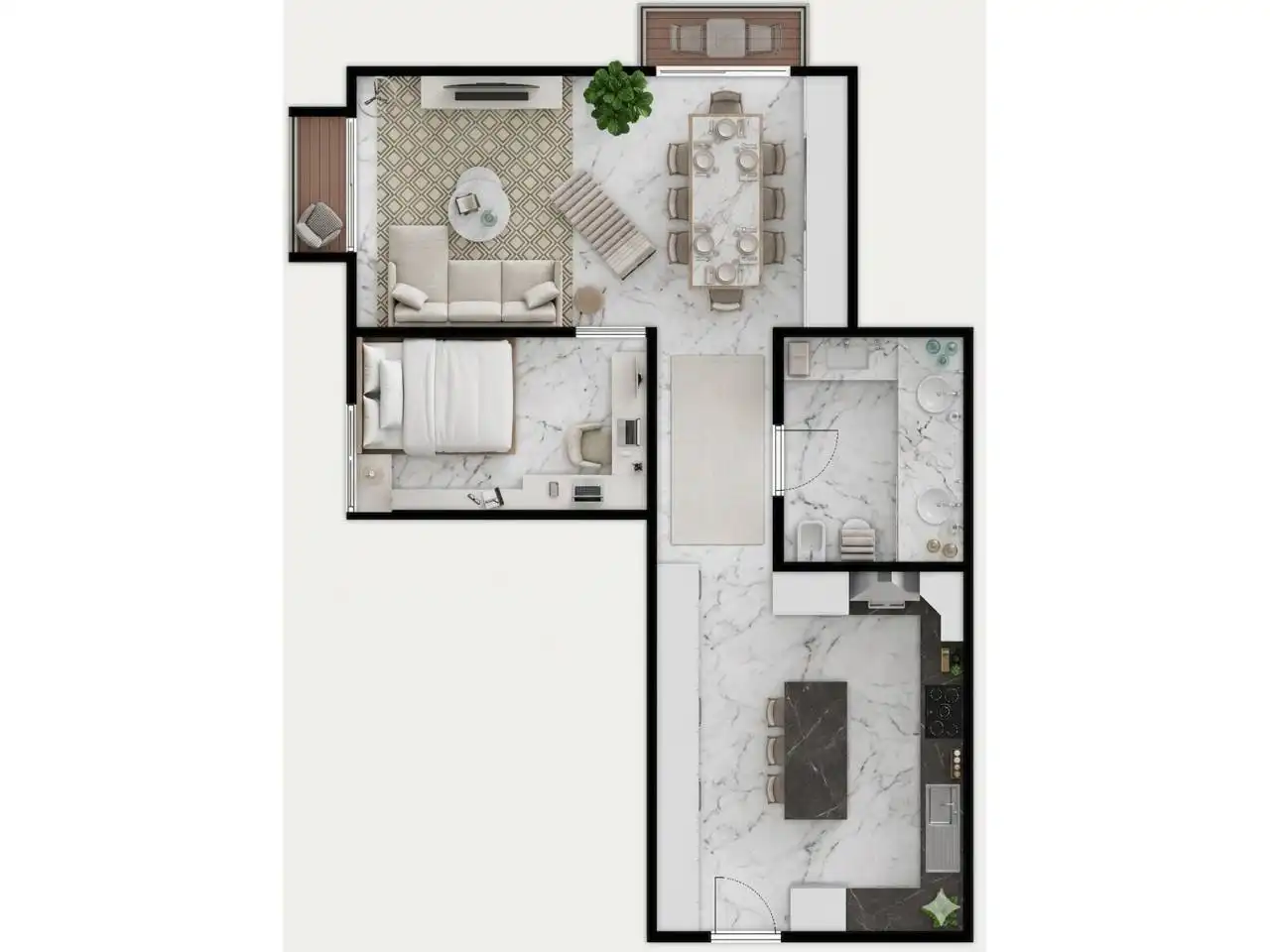 Flat for sale in Barcelona  with Air Conditioner, Furnished and Balcony
