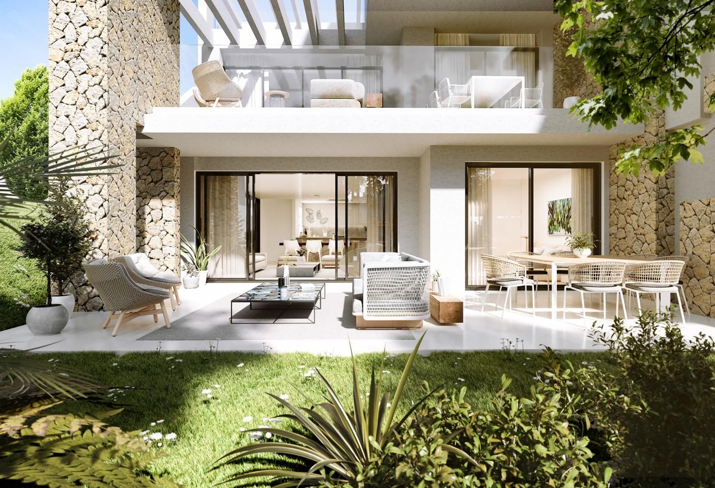 Terrace of Apartment for sale in Estepona  with Air Conditioner, Private garden and Terrace