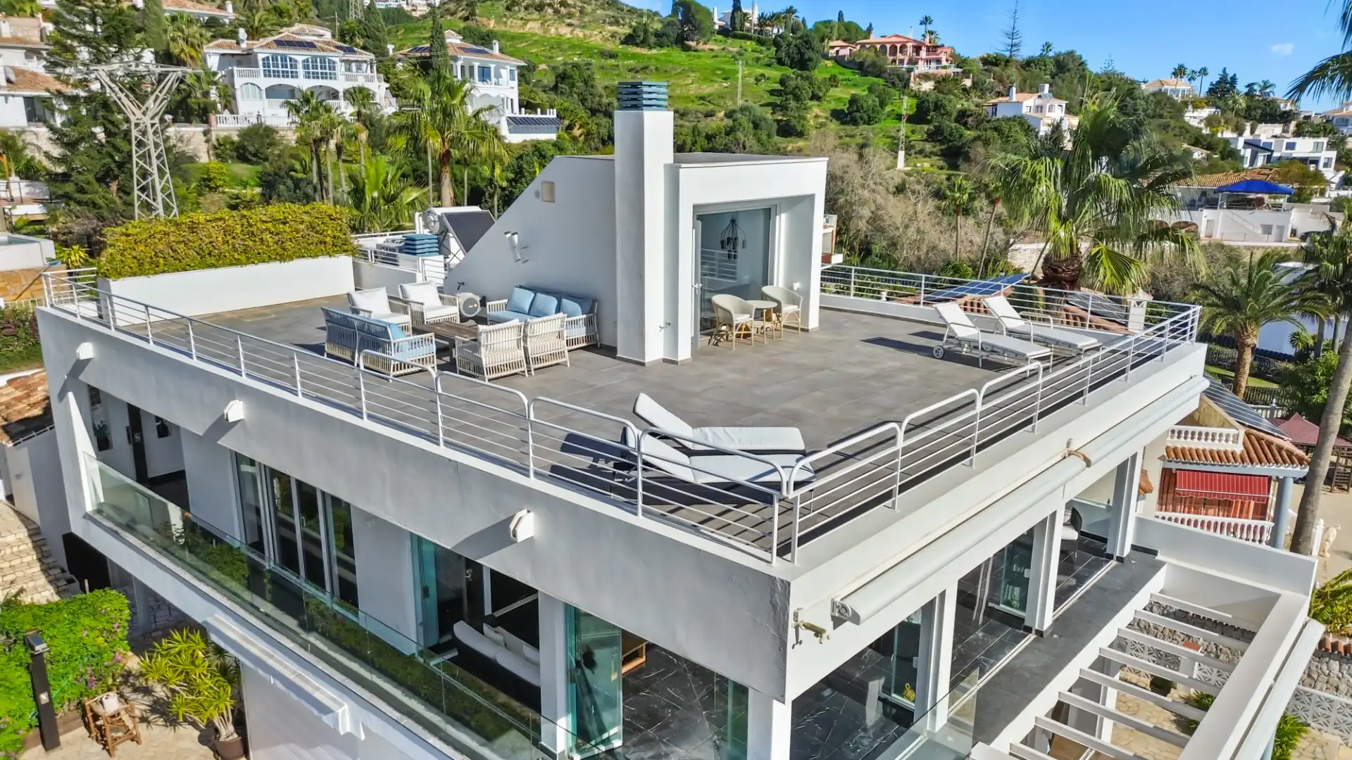 Terrassa de Casa o xalet en venda en Benalmádena amb Aire condicionat, Calefacció i Jardí privat