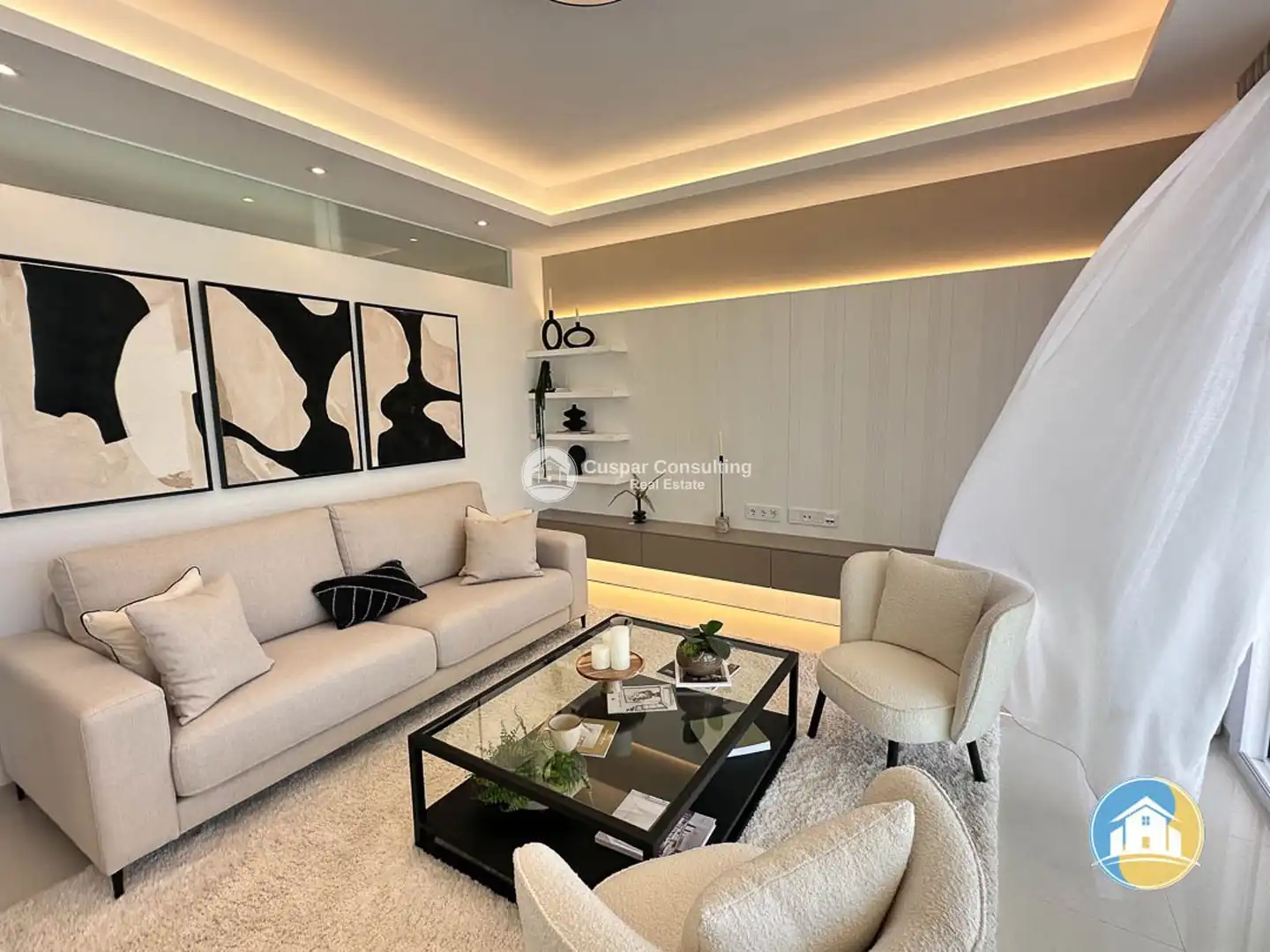 Sala de estar de Apartamento en venta en Rojales con Calefacción, Jardín privado y Terraza