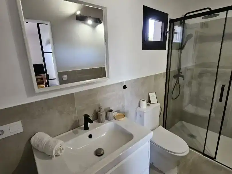 Badezimmer von Country house zur Miete in Pájara mit Klimaanlage, Abstellraum und Möbliert