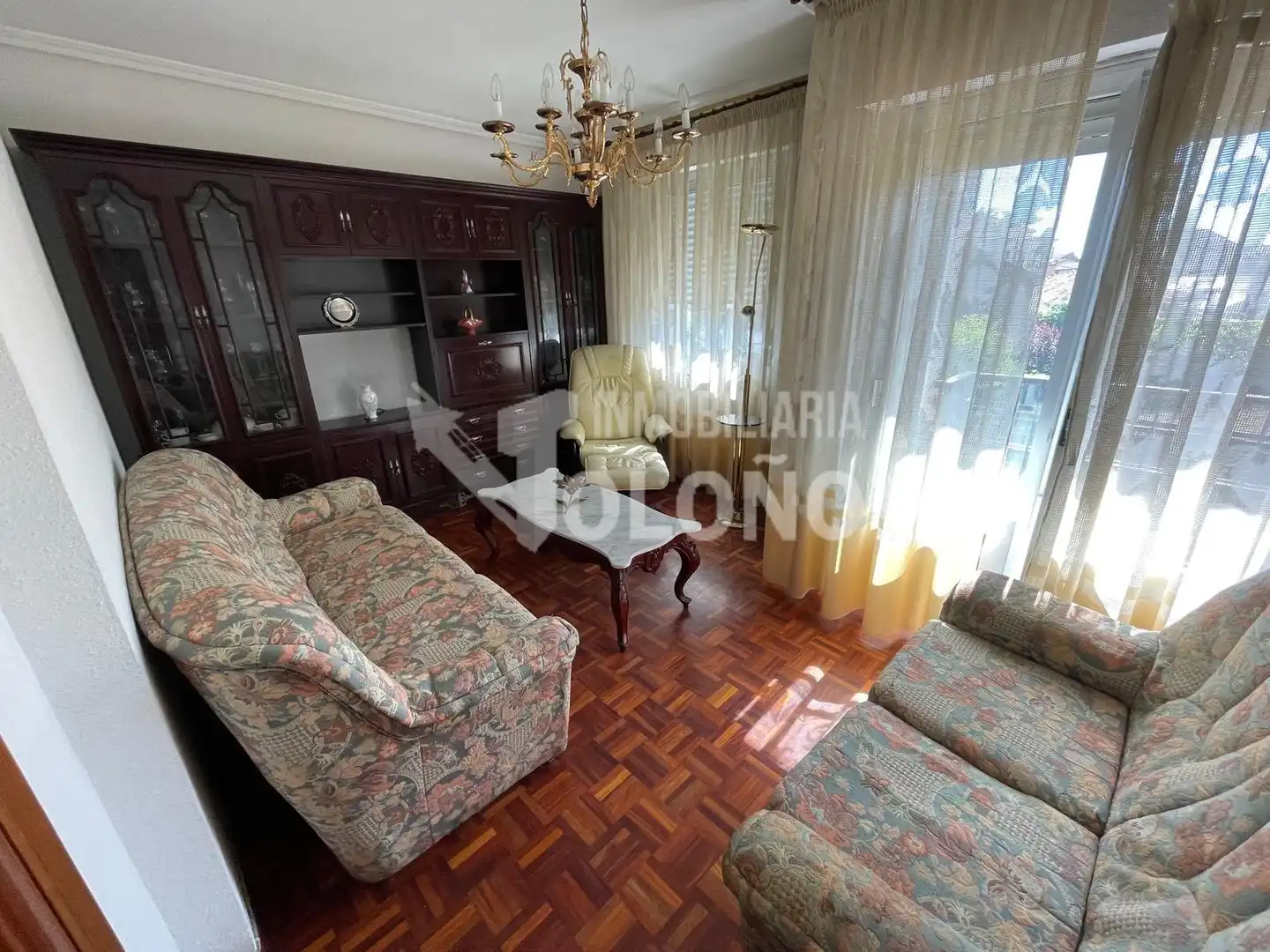 Sala de estar de Piso en venta en Casalarreina con Calefacción, Parquet y Terraza
