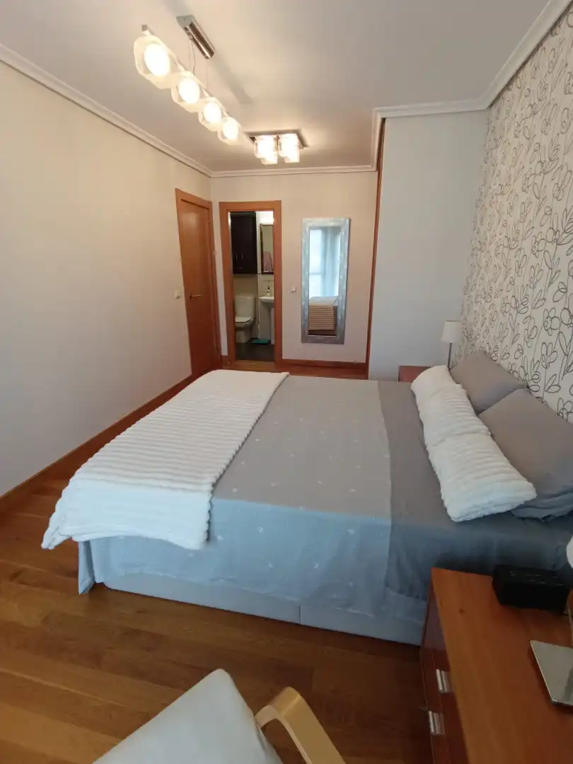Bedroom of Flat for rent in Santander  with Heating, Storage room and Furnished