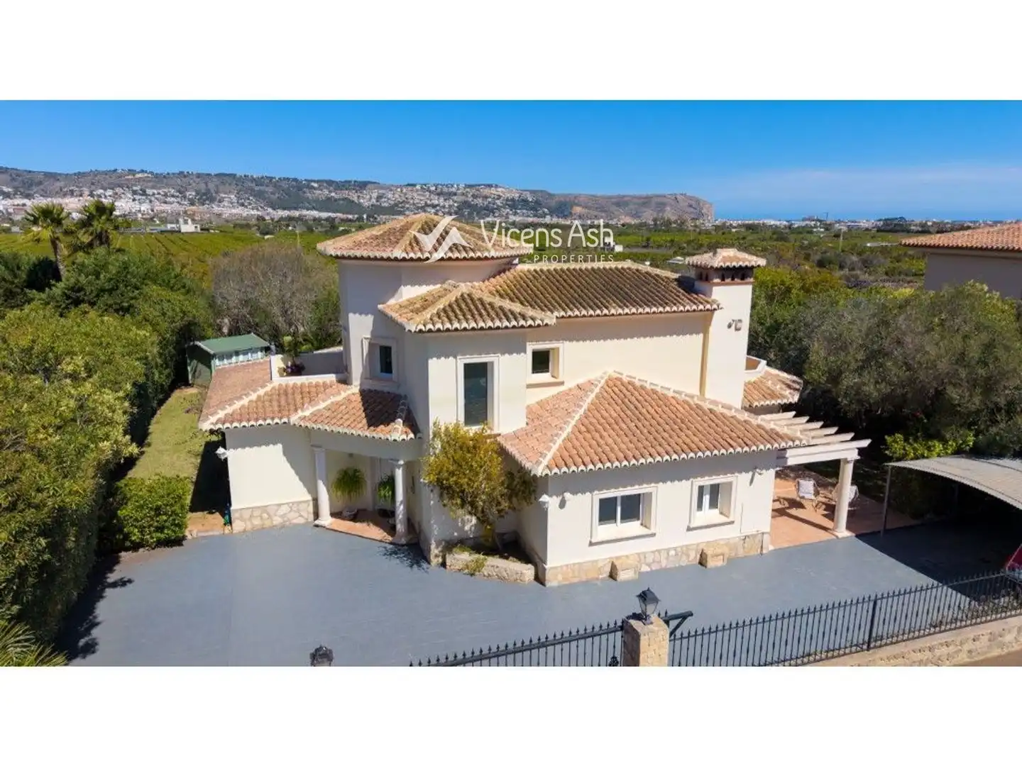 Exterior view of Houses for sale in Jávea / Xàbia  with Air Conditioner, Terrace and Swimming Pool