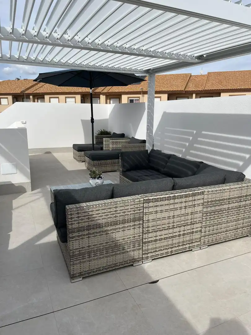 Terraza de Casa o chalet en venta en Torre-Pacheco con Calefacción, Jardín privado y Piscina