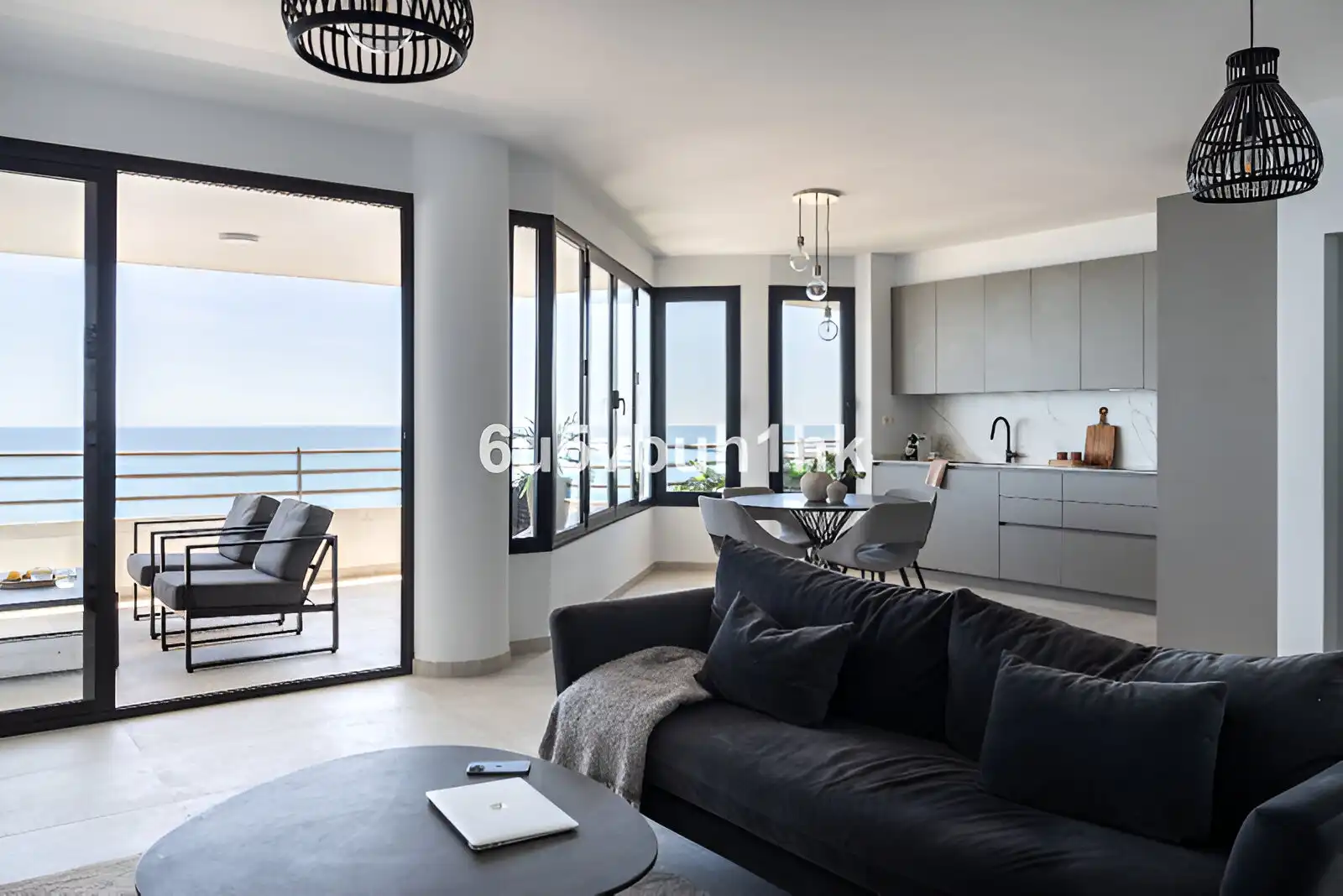 Wohnzimmer von Erdgeschoss zum Verkauf in Málaga mit Klimaanlage, Terrasse und Möbliert