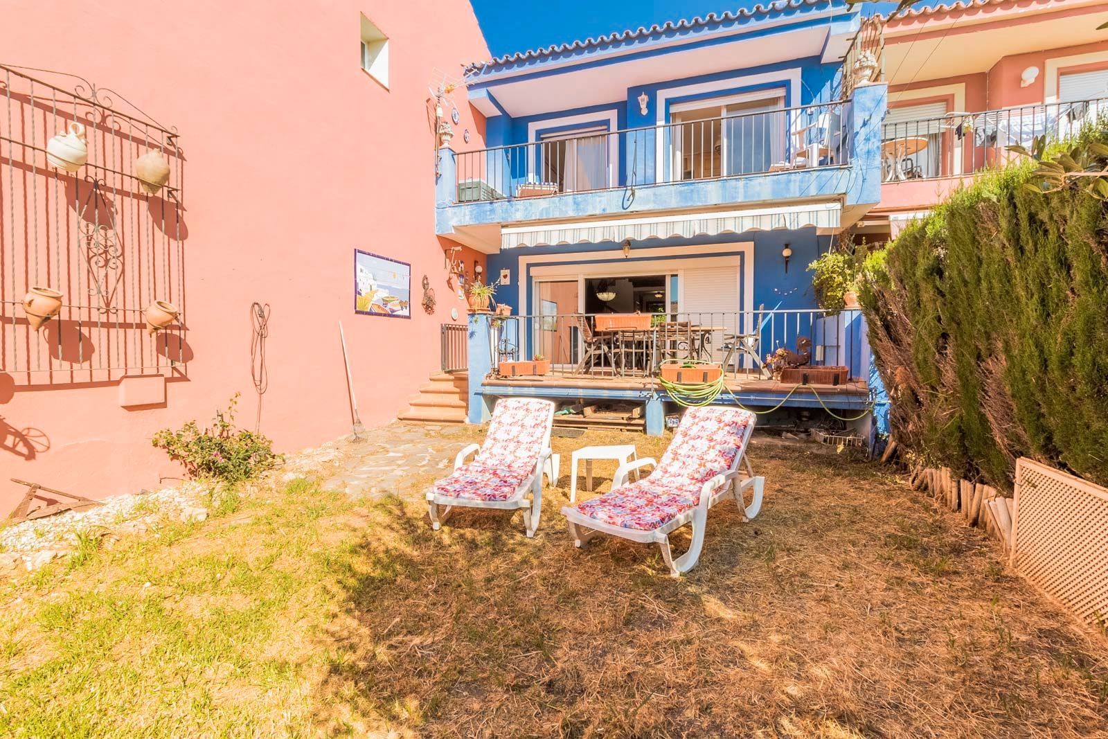 Garden of Single-family semi-detached for sale in Estepona  with Air Conditioner, Terrace and Furnished