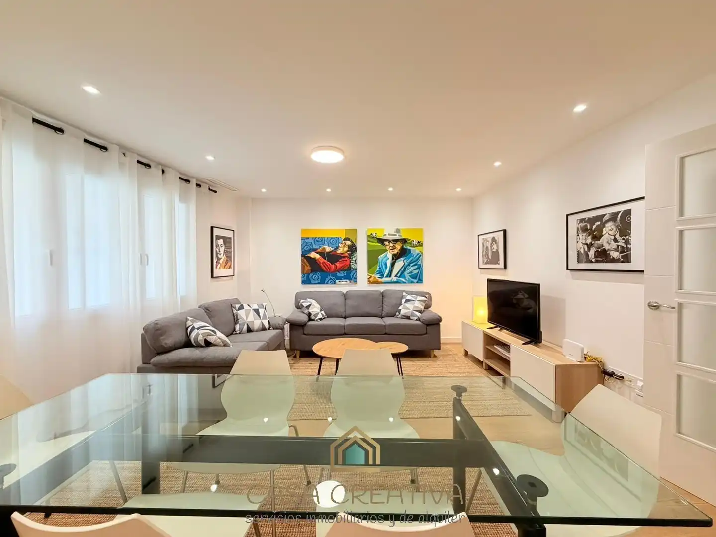 Sala de estar de Piso de alquiler en Valencia con Aire acondicionado, Calefacción y Terraza