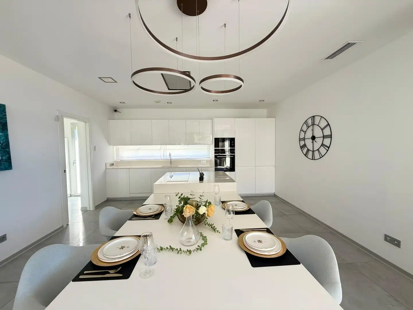 Cocina de Casa o chalet de alquiler en Finestrat con Aire acondicionado, Calefacción y Jardín privado