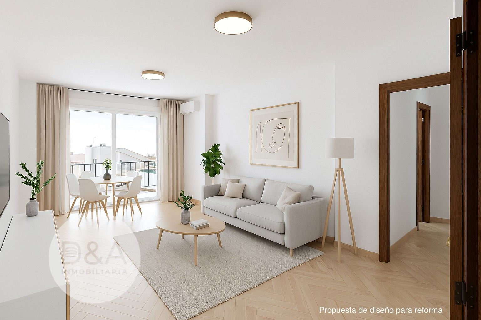 Sala d'estar de Pis en venda en Málaga Capital