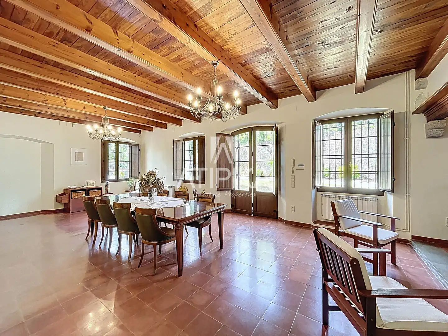 Comedor de Finca rústica en venta en Vallgorguina con Calefacción, Parquet y Trastero