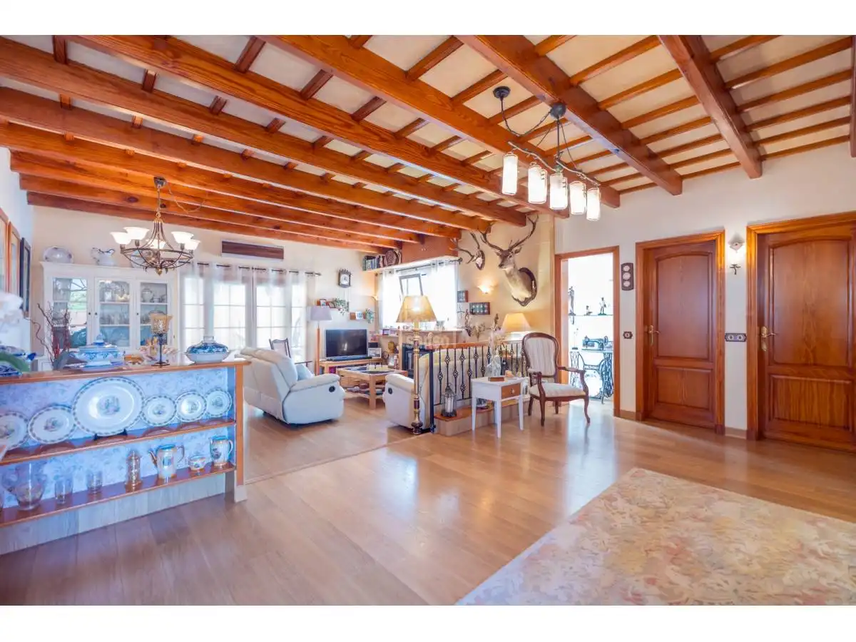 Living room of Houses for sale in Sant Lluís  with Heating, Terrace and Swimming Pool