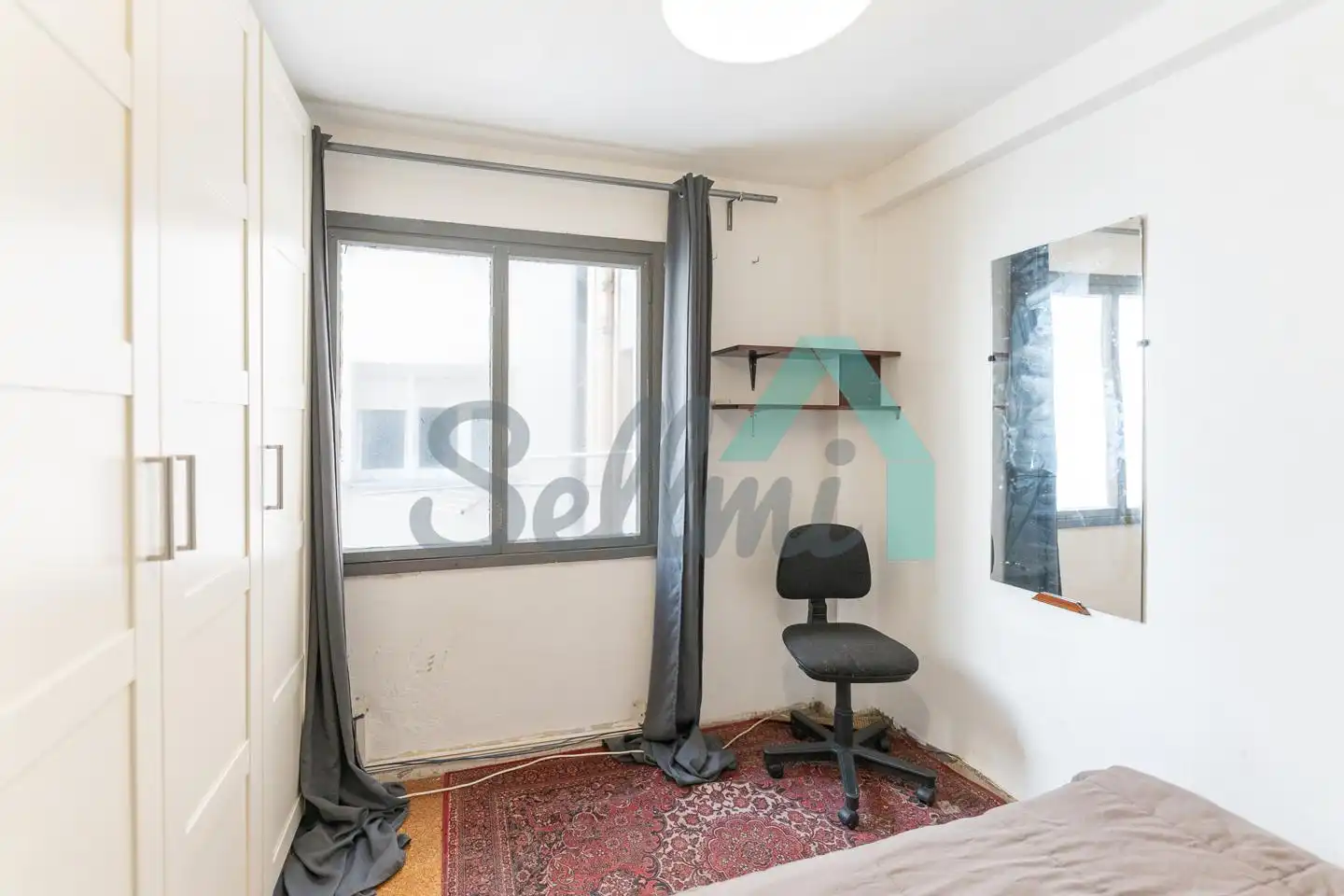 Schlafzimmer von Wohnung zur Miete in Gijón  mit Heizung, Terrasse und Möbliert