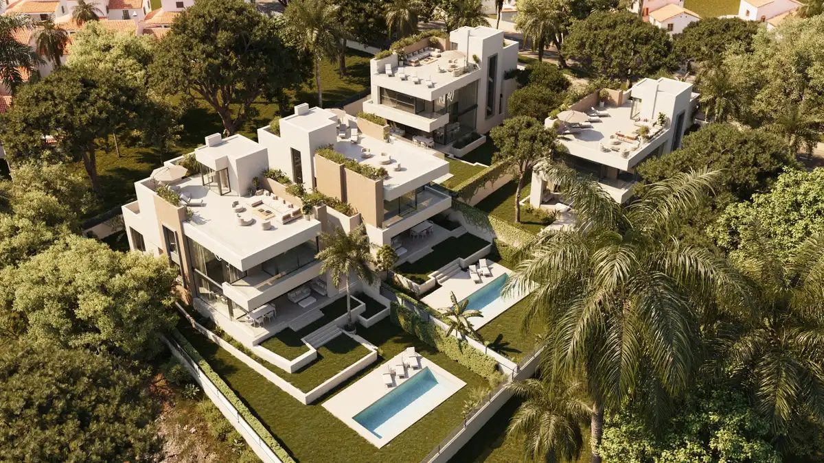 Vista exterior de Casa o chalet en venta en Marbella con Aire acondicionado, Jardín privado y Terraza