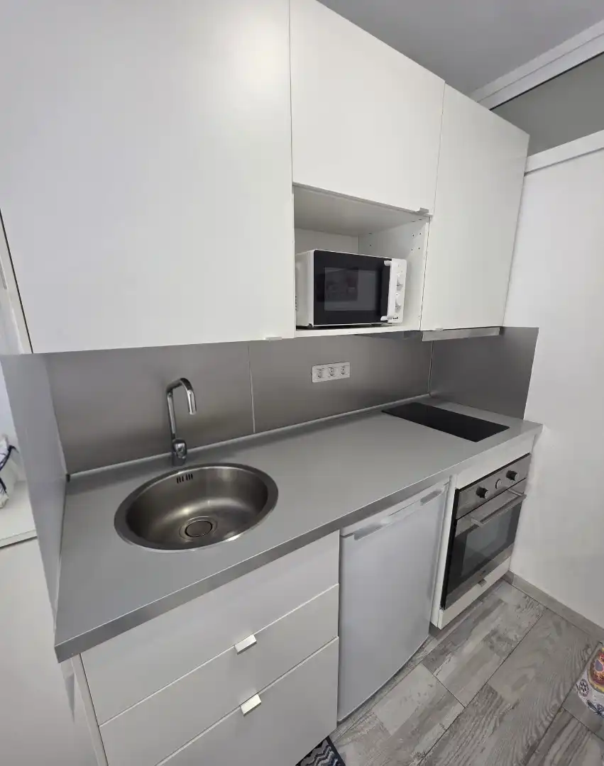 Kitchen of Flat for rent in Puerto de la Cruz  with Furnished, Washing machine and Microwave
