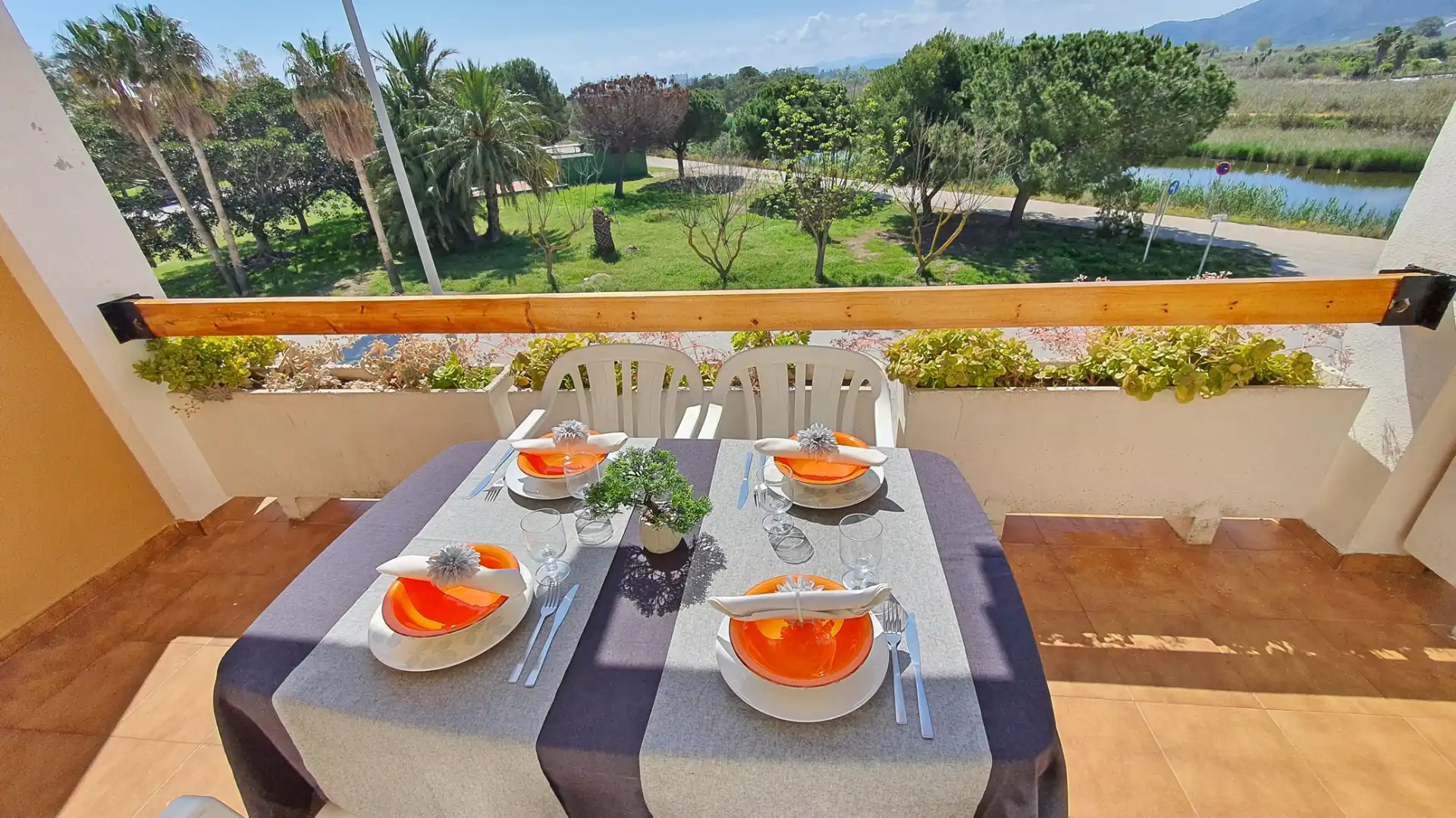 Jardín de Apartamento de alquiler en Xeraco con Aire acondicionado, Calefacción y Terraza