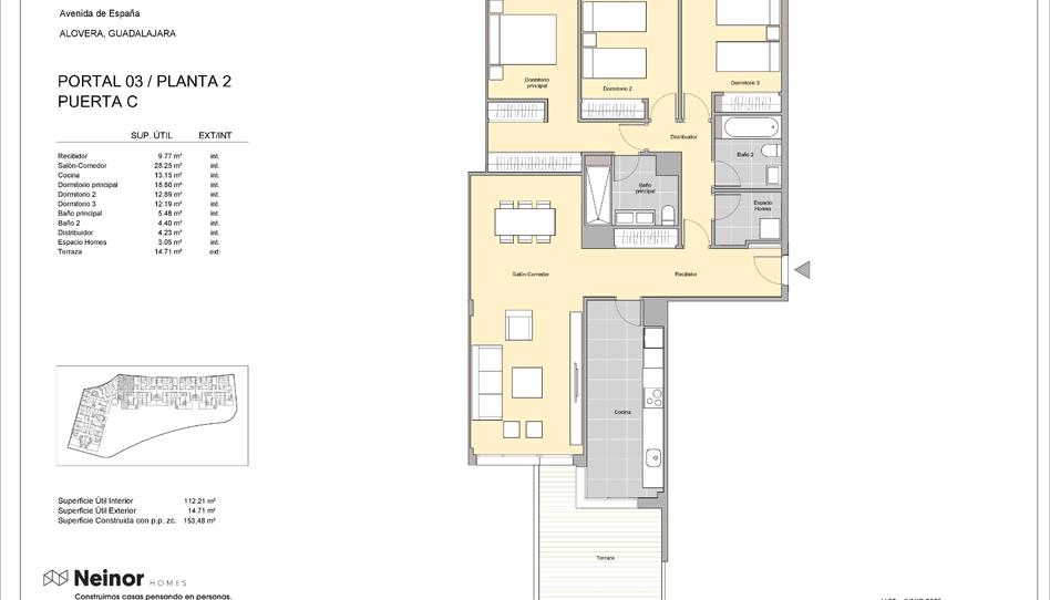 Foto 1 de vivienda de obra nueva en Piso en venta en   Calle Nelson Mandela, Alovera, Guadalajara