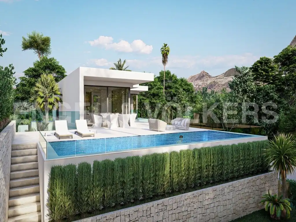 Terraza de Casa o chalet en venta en L'Alfàs del Pi con Aire acondicionado y Piscina