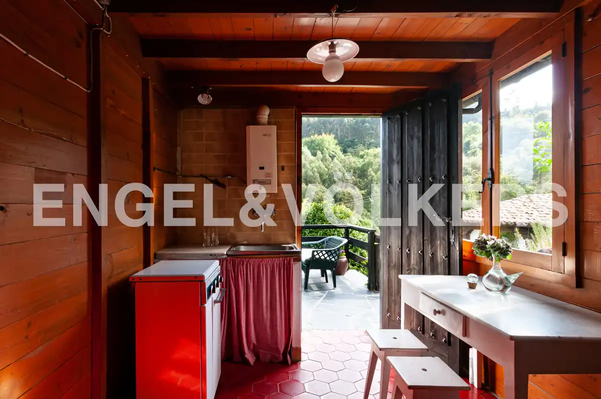 Küche von Haus oder Chalet zum Verkauf in Villaviciosa mit Heizung, Privatgarten und Parkett