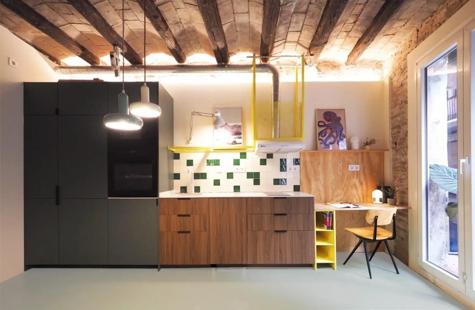 Cocina de Apartamento en venta en Barcelona con Calefacción y Alarma