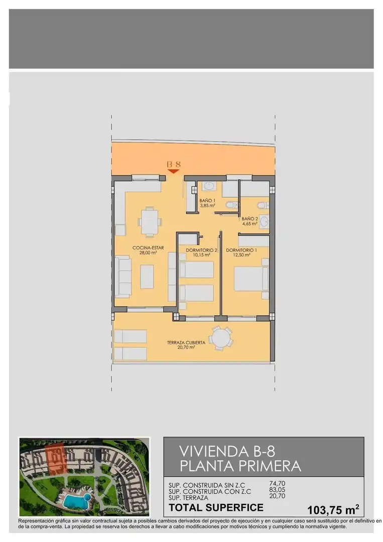 Appartement compact avec terrasse à vendre à Las Lomas de Rame - Bahía Bella, imagen 44