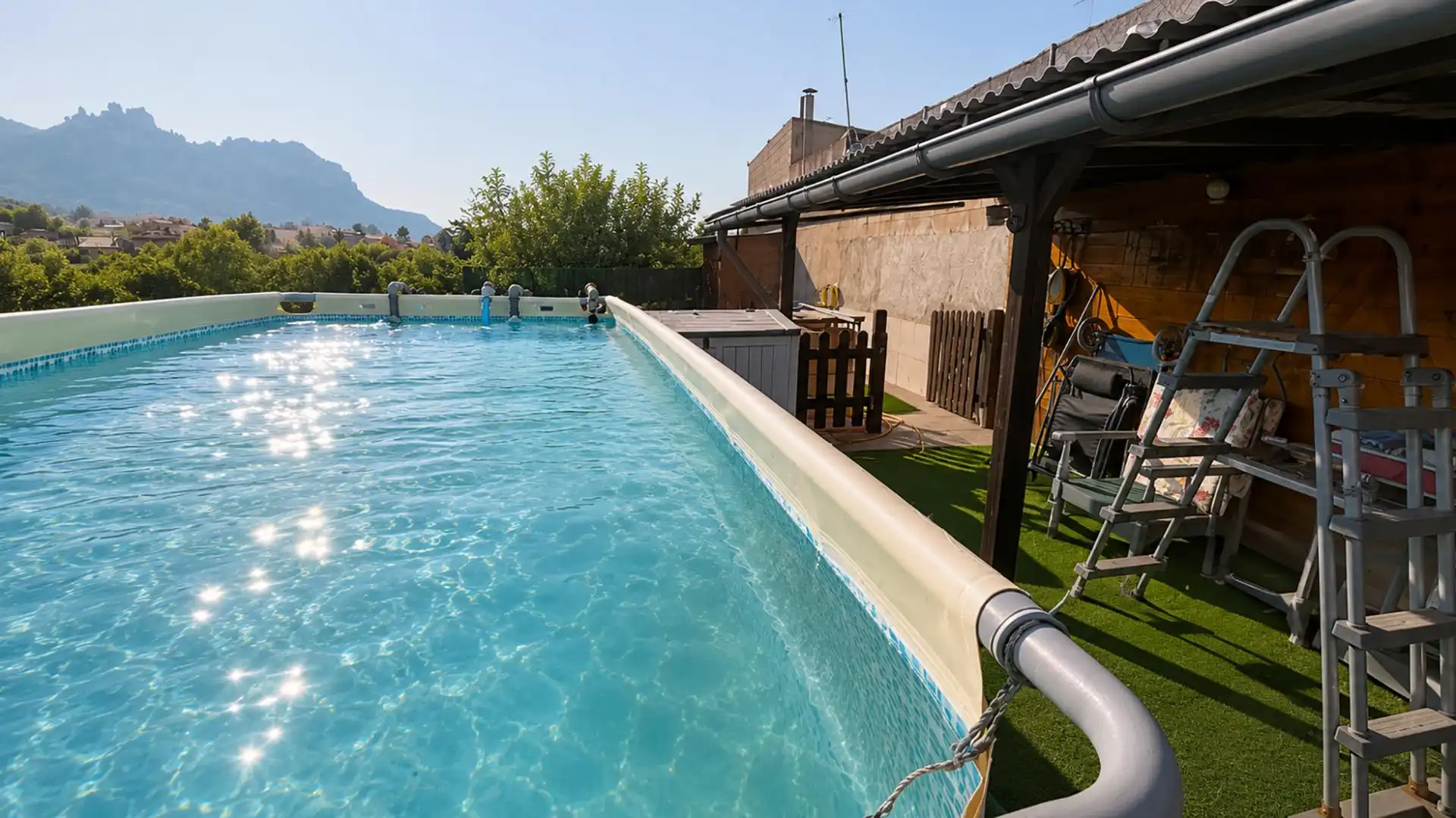 Piscina de Casa o xalet en venda en Vacarisses amb Calefacció, Jardí privat i Terrassa